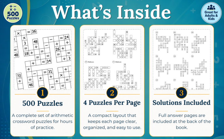 math crossword puzzles