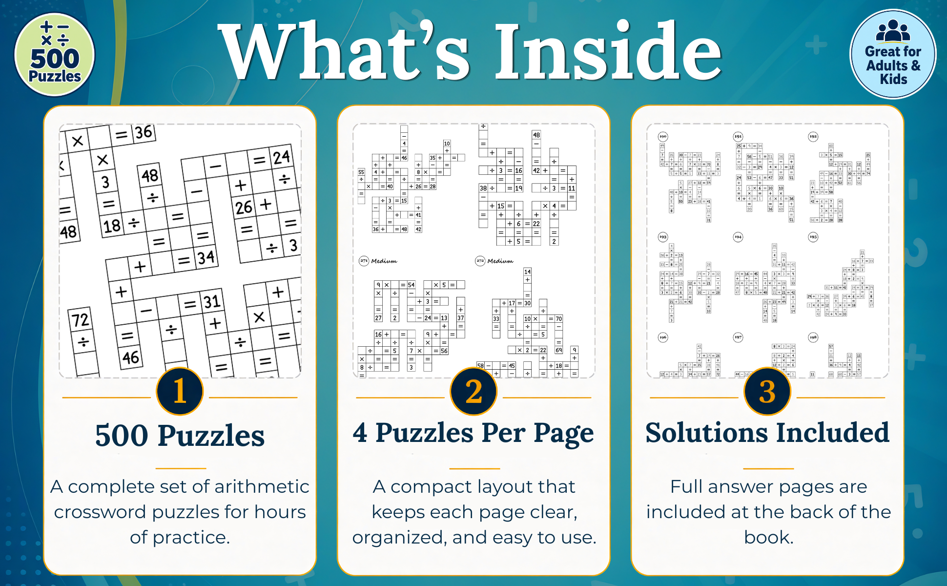 math crossword puzzles